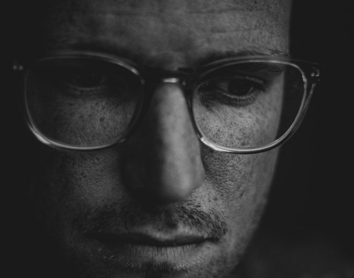 man wearing glasses portrait